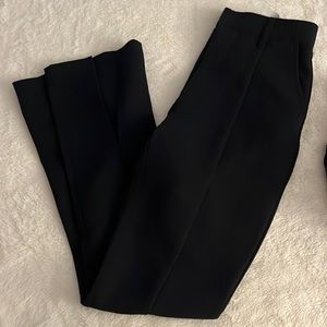 ABERCROMBIE THE SKINNY ULTRA HIGH RISE SPLIT BOTTOM BLACK TROUSERS - never worn